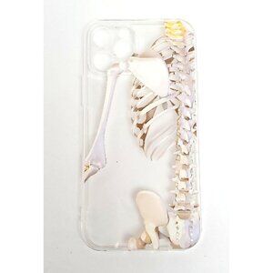 Iphone 12 12 pro Skeleton Bones Phone Case Partial Background
